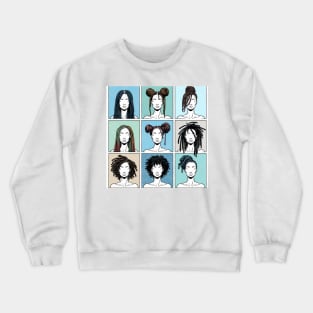 Locs Hairstyles Women Girls Teens Crewneck Sweatshirt